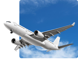 Air plane flying in the sky